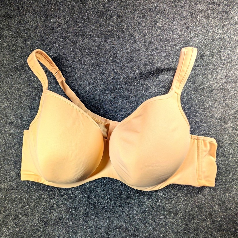 Cacique Lane Bryant 48C Peach Lightly Lined Balconette Bra 599592 Underwire